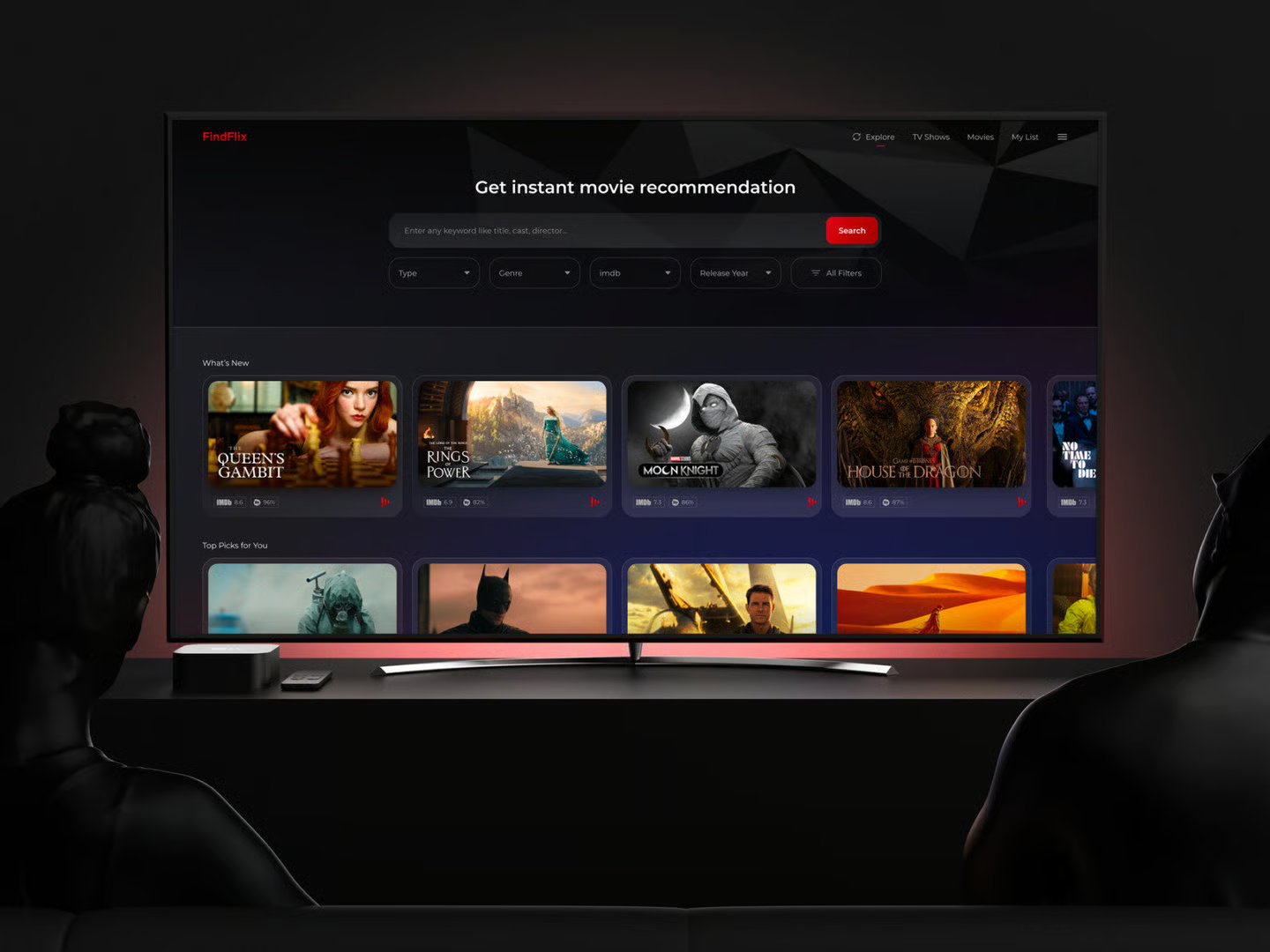 FindFlix screen 1